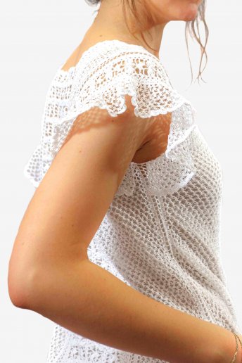 Robe point salomon - motif crochet