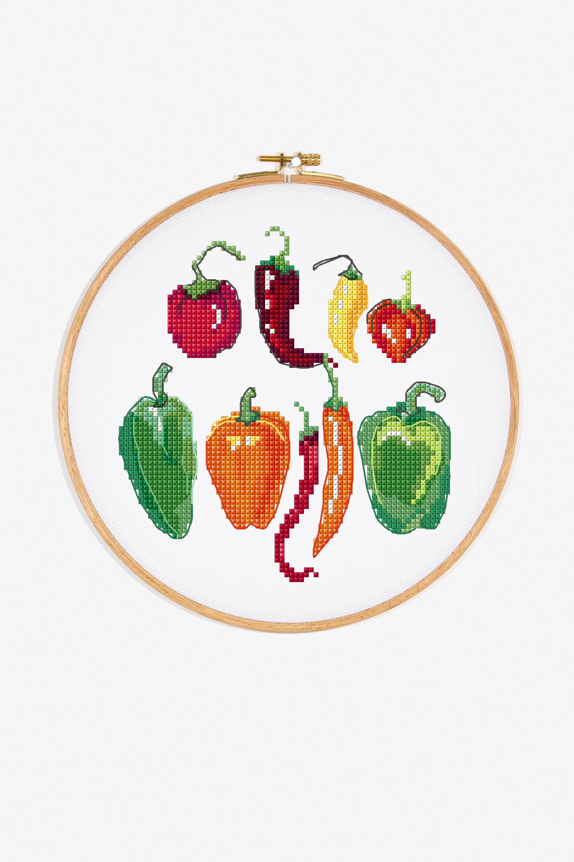 Peppers Pattern Free Cross Stitch Patterns Dmc