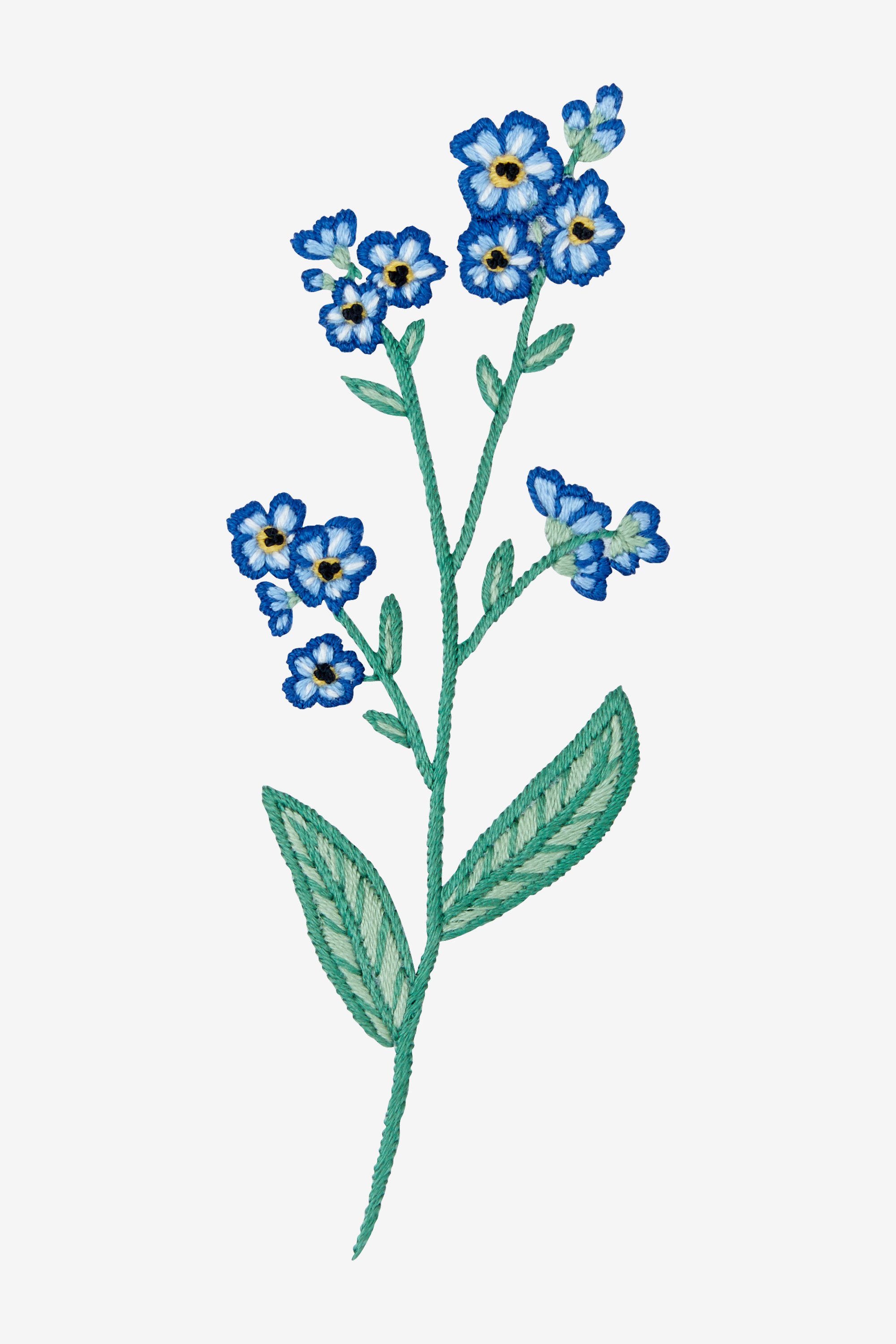 Forget Me Nots Pattern Free Embroidery Patterns Dmc
