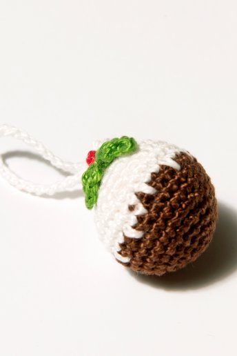 Pudding de Noël - motif crochet 