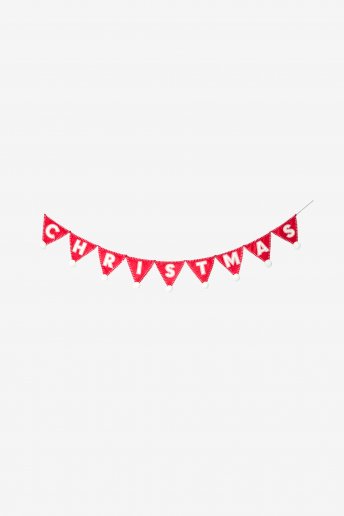 Merry Christmas Bunting - pattern