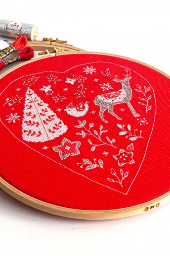 Christmas Heart - pattern