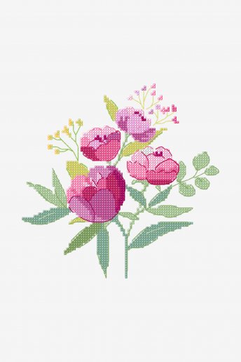 Bouquet de petúnias - Esquema