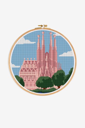Barcelone - Motif point de croix