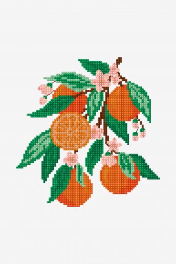 Oranges - Motif de point de croix