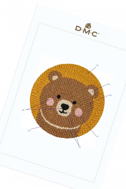 Bär - Punchneedle Tiere