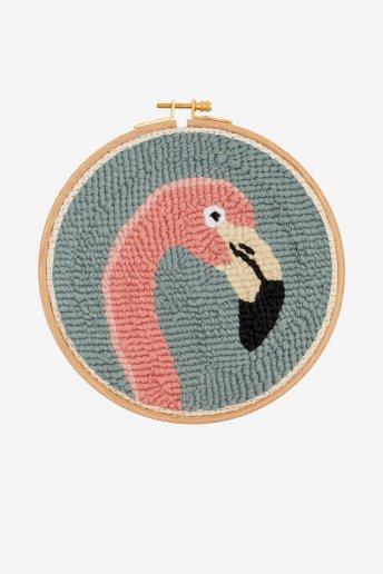 Punchneedle Animals - Flamingo