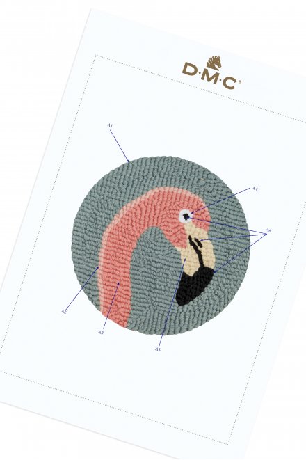 Flamingo - Punch Needle