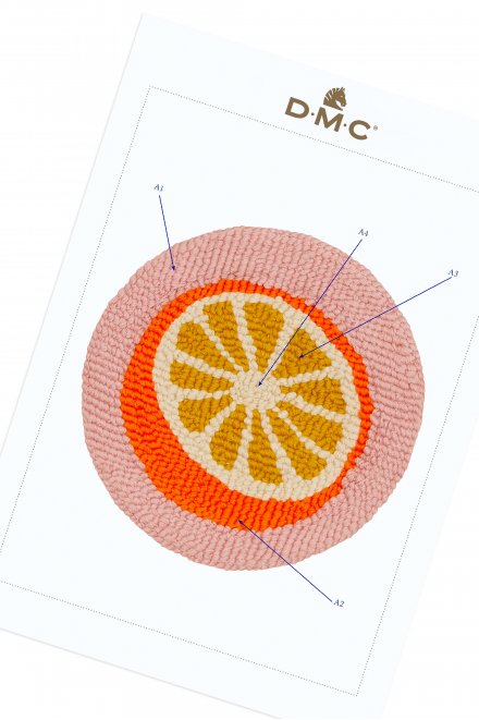 Orange - Punch Needle