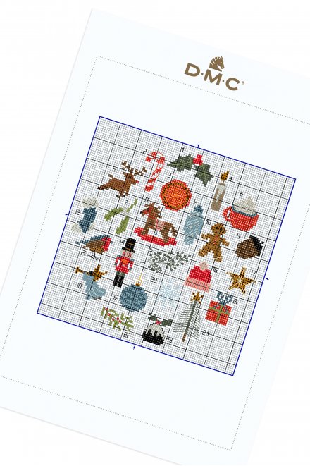 Cross-stitch Advent Calendar - Pattern