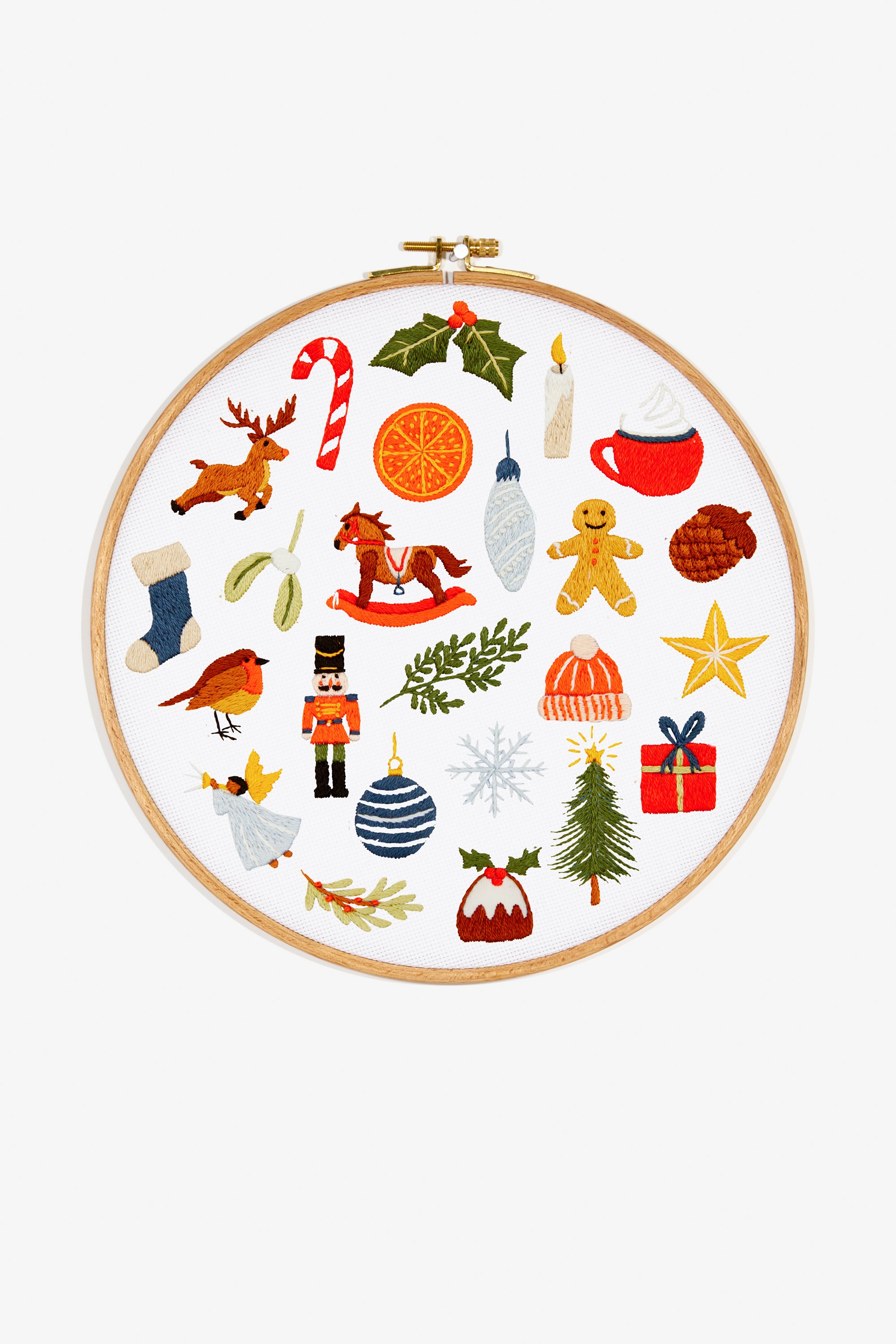 Embroidery Advent Calendar Pattern エンブロイダリーパターン Dmc