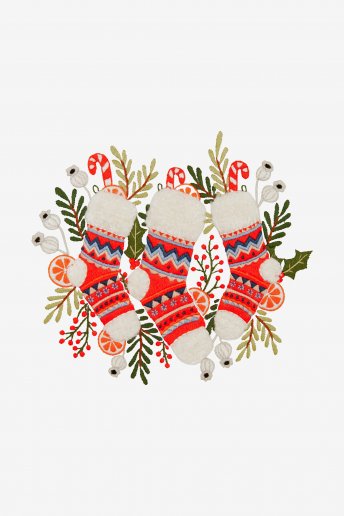 Calcetines de Navidad - Bordado