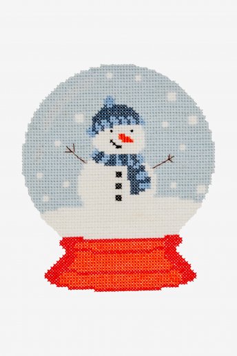 Muñeco de nieve - Punto de cruz