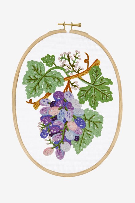 Uvas - Desenho de bordado