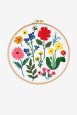 Flores brillantes - Diagrama de punto cruz thumbnail
