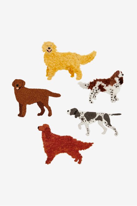 Chiens de chasse / chiens de sport -  Broderie traditionnelle
