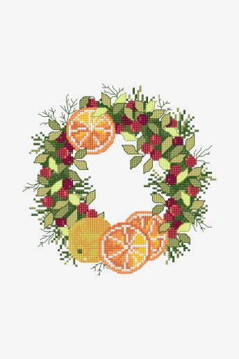Winter Wreath - Cross Stitch Pattern