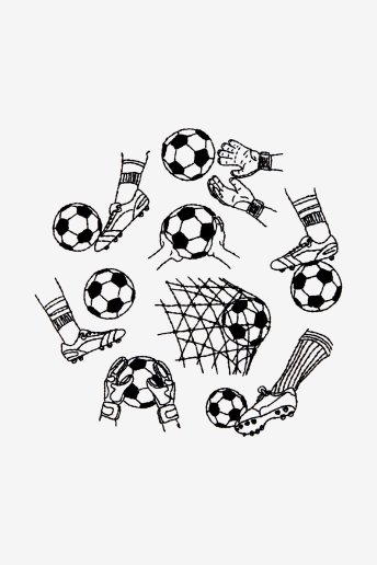 Soccer in action - pattern