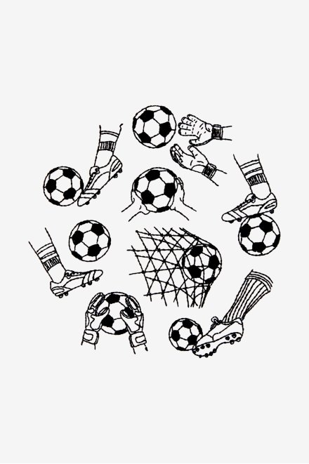 Soccer in action - pattern