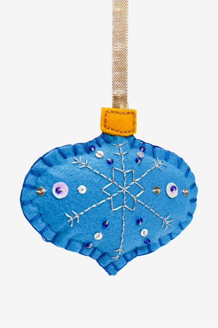 Guirlande de flocon de neige bleue - motif loisirs créatifs