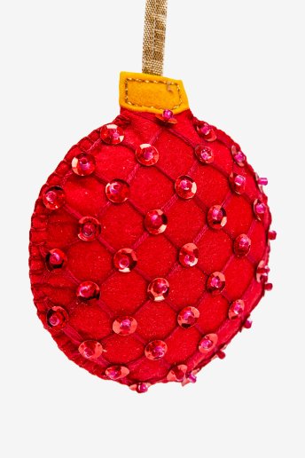 Red Sequin Bauble - pattern