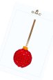 Guirlande de paillettes rouges - motif loisirs créatifs thumbnail