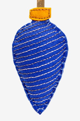 Blue Striped Bauble - pattern