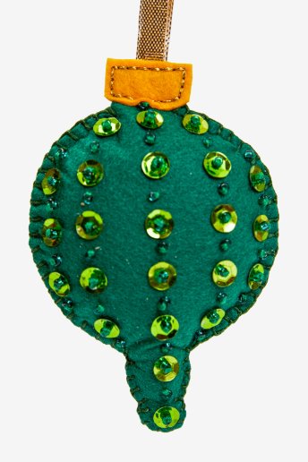 Green Sequin Bauble - pattern