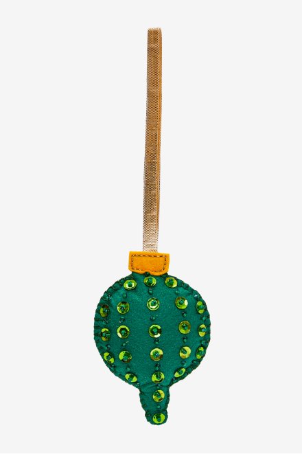 Green Sequin Bauble - pattern