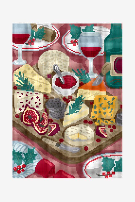 Christmas Cheese Board - Pattern