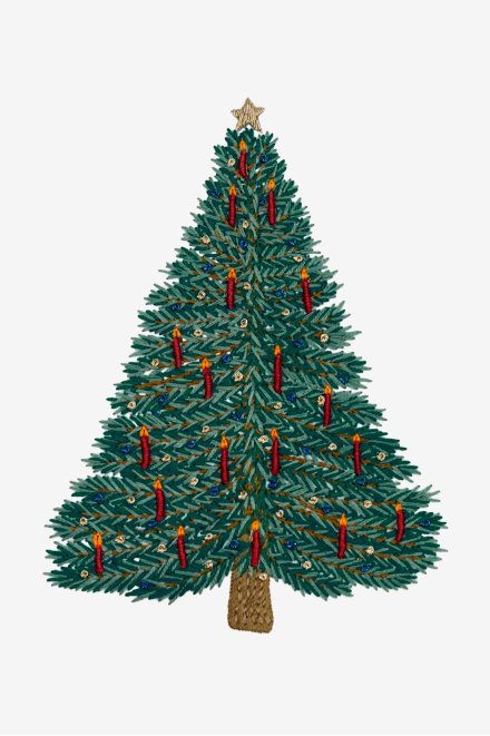 Weihnachtsbaum - Stickmotiv