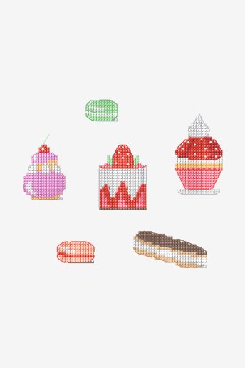 Pastries and Macaroons - Cross Stitch Pattern