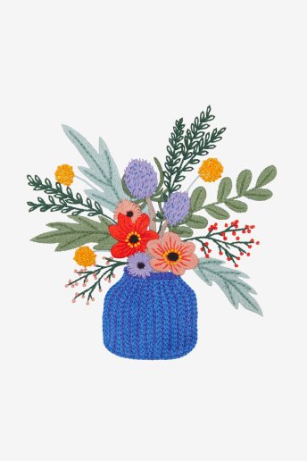 Bouquet Sauvage - Broderie traditionnelle