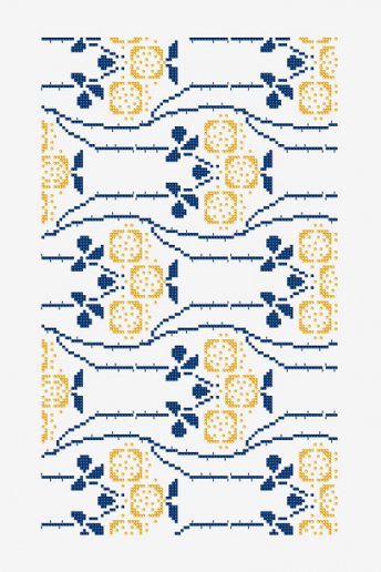 Decorative French Flowers - pattern