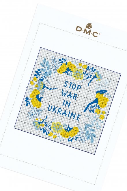 Stop à la guerre en Ukraine - Motif point de croix