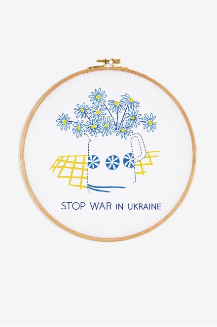 Não à guerra na Ucrânia - Desenho