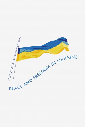 Frieden & Freiheit in der Ukraine - Stickvorlage