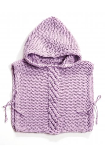 Modèle laine baby poncho