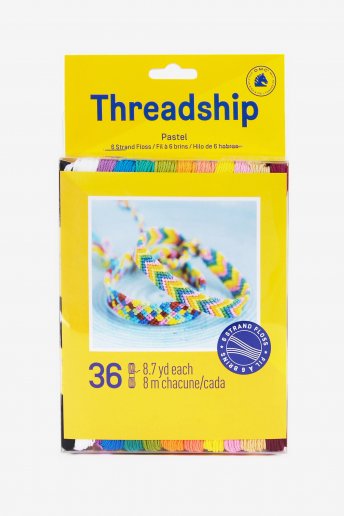 Pack of 36 stranded thread skeins - Pastel colors