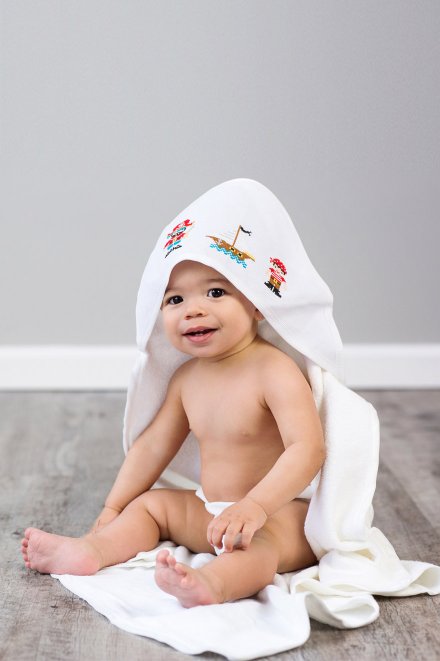 Hooded Baby Towel White