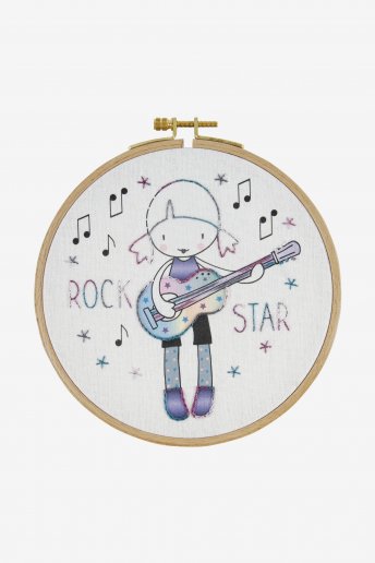 Rock Star Junior Embroidery Kit 