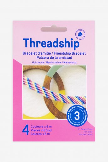 Beginner Friendship Bracelet Kit “Marshmallow”