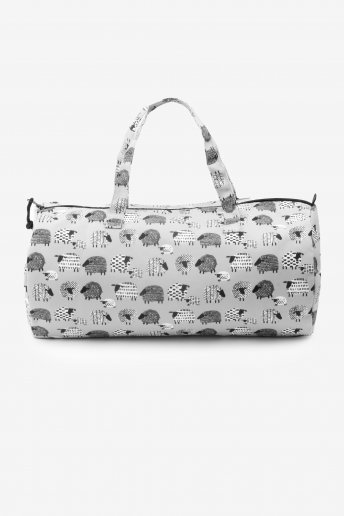 Grey Sheep Pattern Bowling Bag
