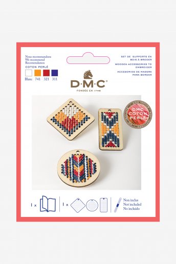 Wooden Pendant Embroidery Kit 
