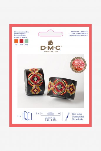 Leatherette Bracelet Embroidery Kit 