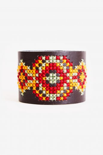 Leatherette Bracelet Embroidery Kit 