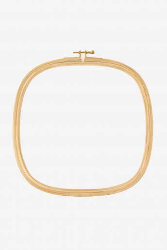Square Wooden Hoop - 10 Inch 