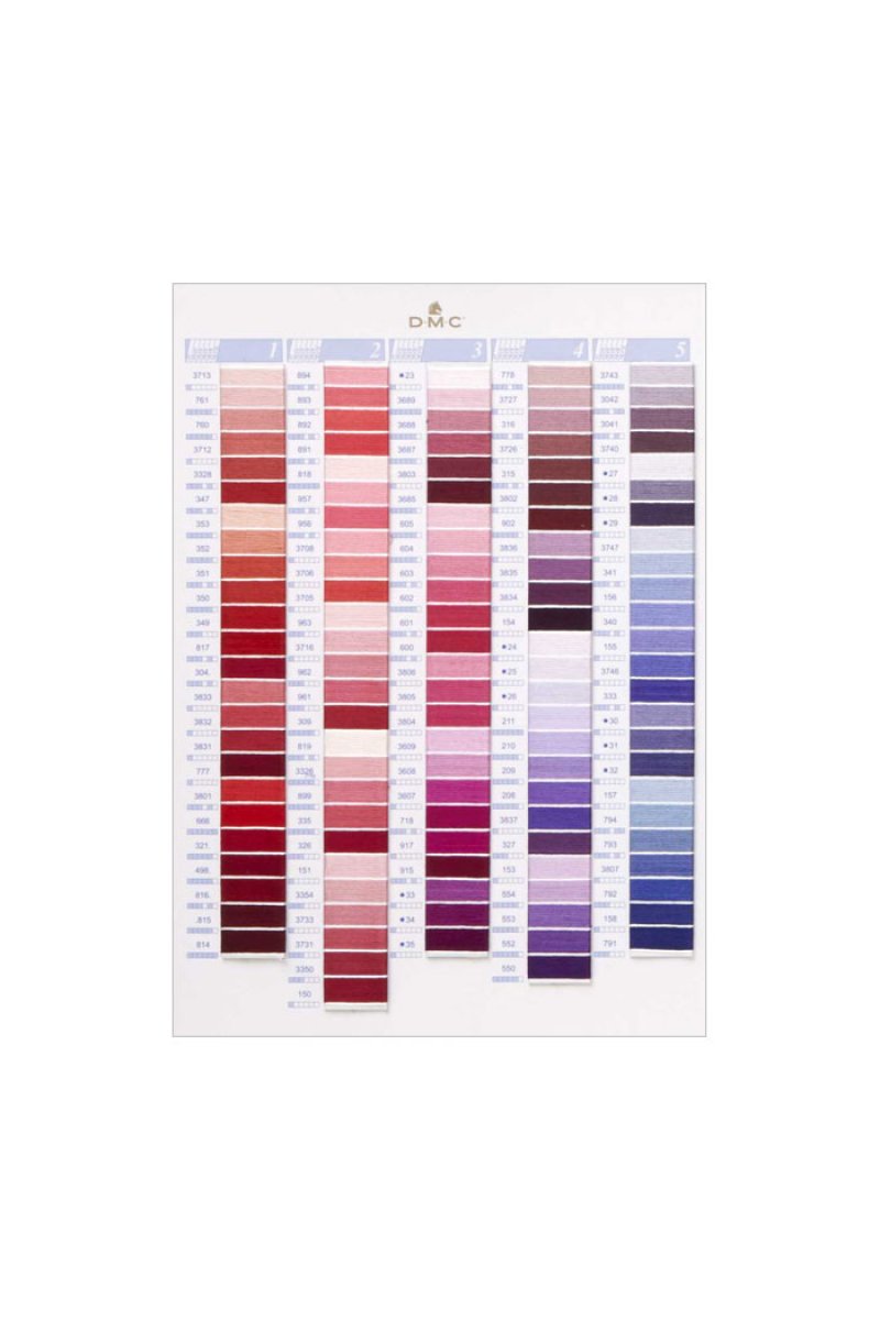 Dmc刺しゅう色見本帳