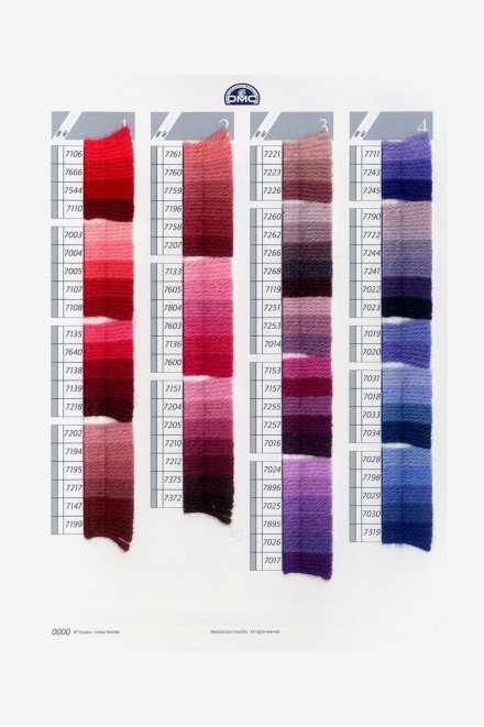 Dmc tapestry wool shade card
