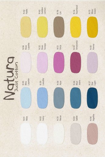 Natura Just Cotton Color Card